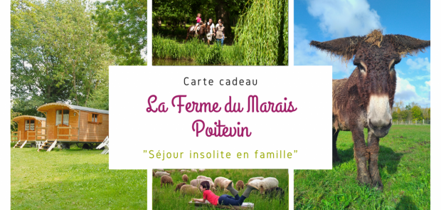 Carte cadeau La Ferme du Marais Poitevin Séjour insolite en famille 