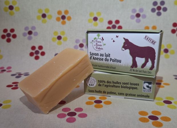 Savon lait d'ânesse bio La Ferme du Marais Poitevin