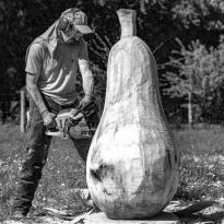 scuplture à la tronçonneuse