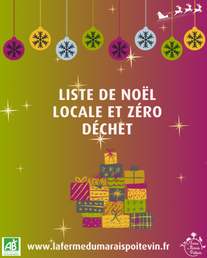 Cadeau de noël local et zero déchet